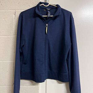 American Eagle outfitters stretch zip up size large navy zip up
